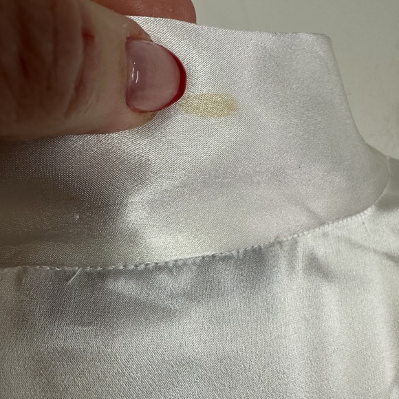 Judith Hart Womens White Cami Tank Top Plus Size 22W Satin Neck Tie Layering NWT - Picture 5 of 8